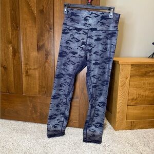 Zyia Navy and Silver Camouflage Leggings